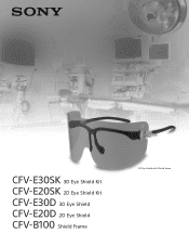 Sony CFVB100 Brochure CFVE30SK E20SK E30D E20D B100 Brochure