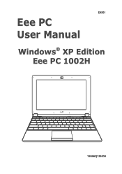 Asus Eee PC 1002H User Manual