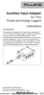 Fluke 190-104/AM Product Manual