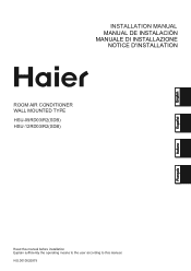 Haier HSU-09RD03 User Manual