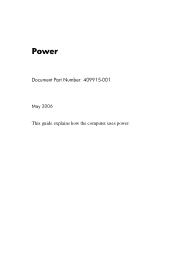 HP nx6315 Power