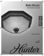 Hunter 82023 Owner's Manual