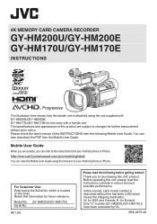 JVC GY-HM170U Instruction Manual