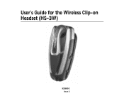 Nokia Wireless Clip-on Headset HS-3W User Guide