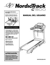 NordicTrack C500 Treadmill Spanish Manual