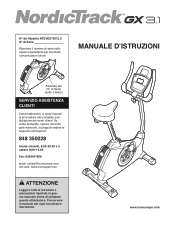 NordicTrack Gx 3.1 Bike Italian Manual