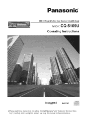 Panasonic CQ5109U CQ5109U User Guide
