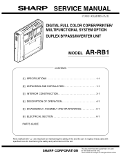 Sharp AR-RB1 Service Manual