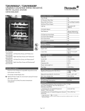 Thermador T24UW800LP Product Specs