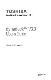 Toshiba PA5082U-1PRP dynadock V3.0 User's Guide for dynadock V3.0