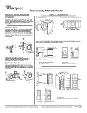 Whirlpool WFW9640XW Dimension Guide