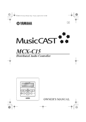 Yamaha MCX-C15P Owners Manual