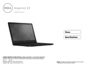 Dell Inspiron 15 3558 Specifications