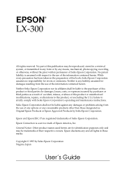 Epson C130001 User Manual