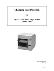 Epson ColorWorks/SecurColor C3400 Edge Detection Instruction Sheet