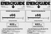 Haier HUF138PB Energy Guide Label