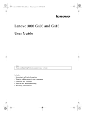 Lenovo G400 G400&G410 User's Guide