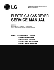 LG DLE5977SM Service Manual