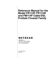 Netgear FR114P FR114W Reference Manual