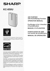 Sharp KC-850U KC-850U Operation Manual