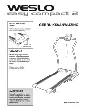 Weslo Easy Compact 2 Treadmill Dutch Manual