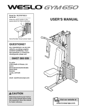 Weslo 650 Uk Manual