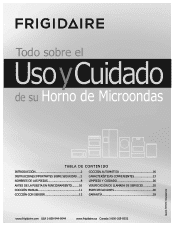 Frigidaire FGBM187KB Complete Owner's Guide (Español)