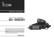 Icom ID-880H Instruction Manual