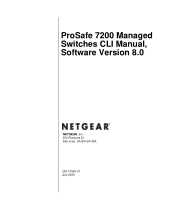 Netgear GSM7248v2 7200 managed switch v8.x CLI reference manual
