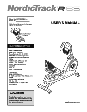NordicTrack R 65 Uk Manual