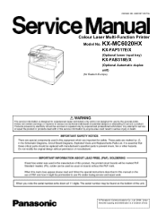 Panasonic KX MC6020 Service Manual
