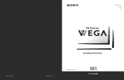 Sony KV-34XBR800 Operating Instructions