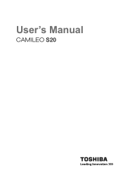 Toshiba S20 User Manual