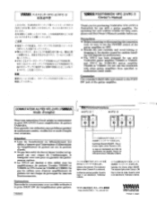 Yamaha VFC-3 Owner's Manual (image)