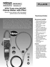 Fluke 376 Fluke 376 Clamp Meter Product Datasheet
