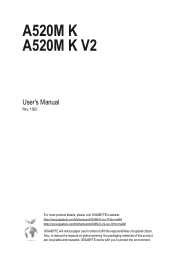 Gigabyte A520M K V2 User Manual
