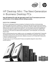 HP EliteDesk 800 G1 Desktop Mini: The Next-Generation in Business Desktop PCs