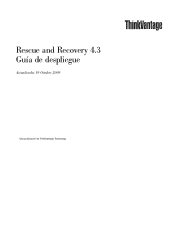 Lenovo ThinkPad X60s (Spanish) Rescue and Recovery 4.3 Deployment Guide