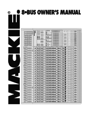 Mackie 32.8Bus Owner's Manual