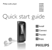 Philips SA4010 Quick start guide