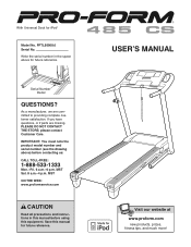 ProForm 675 E Treadmill English Manual