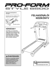 ProForm Style 6500 Treadmill Hungarian Manual
