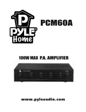 Pyle PCM60A PCM60A Manual 1