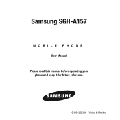 Samsung SGH-A157 User Manual Ver.lc4_f5 (English(north America))