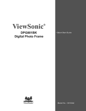 ViewSonic DPG801BK DPG801 QSG User Guide