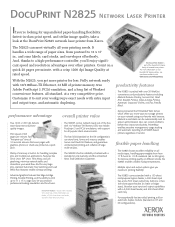 Xerox N2825 Product Brochures