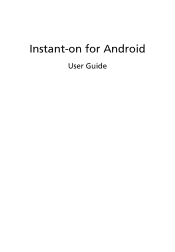 Acer Aspire One AOD257 Generic User Guide For Android