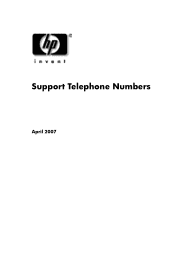 HP E-PC 42 Support Telephone Numbers