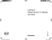 Lenovo 30113RU Lenovo IdeaCentre A600 User Guide V1.0