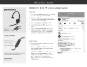Plantronics Blackwire 310/320 Quick Setup Guide